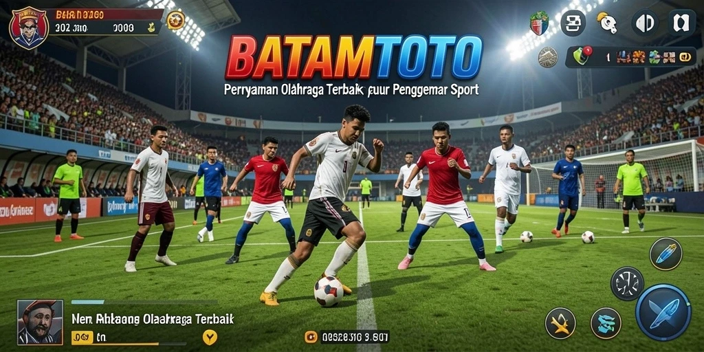 Screenshot gameplay BATAMTOTO yang menunjukkan aksi olahraga seru.