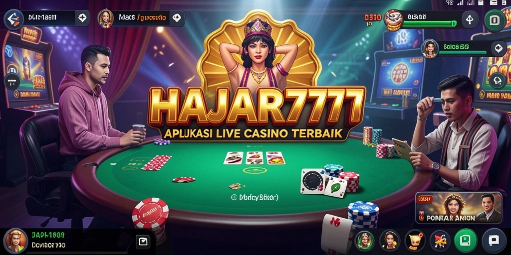 Tampilan gameplay langsung dari aplikasi HAJAR777 yang mendebarkan.