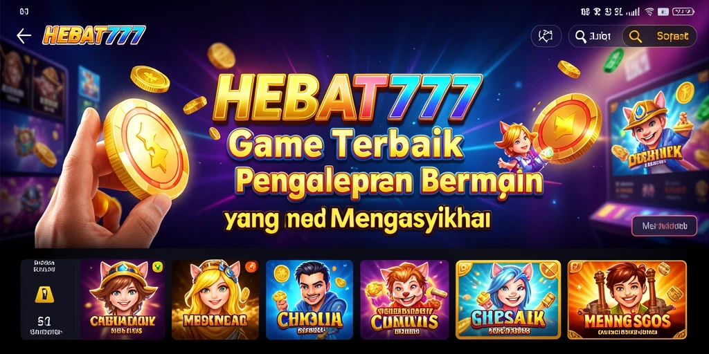 Screenshot gameplay HEBAT777 yang menunjukkan grafis memukau dan fitur menarik.