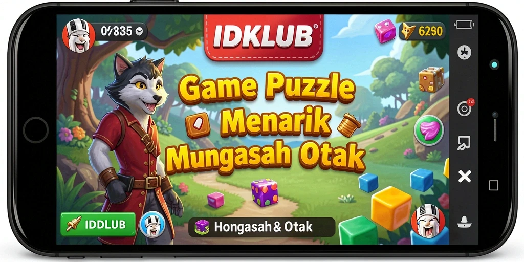 Tampilan menarik dari gameplay Puzzle IDKLUB yang mengasyikkan.