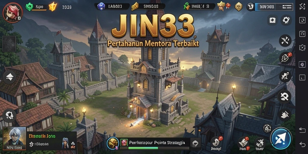 Tampilan gameplay menarik dari <strong>JIN33</strong> dalam Tower Defense.