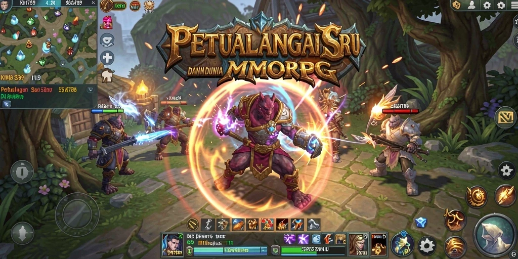 Gameplay seru dalam dunia fantasi MMORPG KM789.