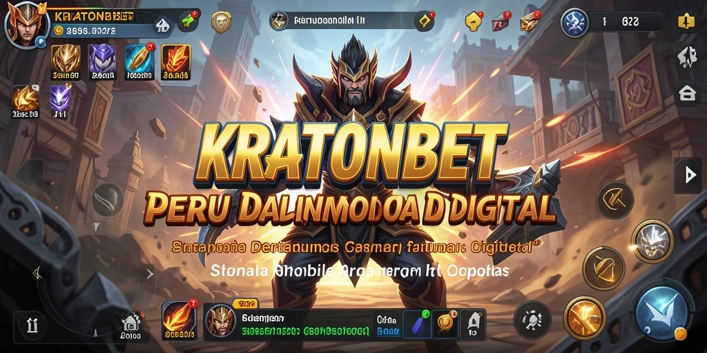Screenshot KRATONBET menampilkan pertarungan seru antara karakter yang unik.