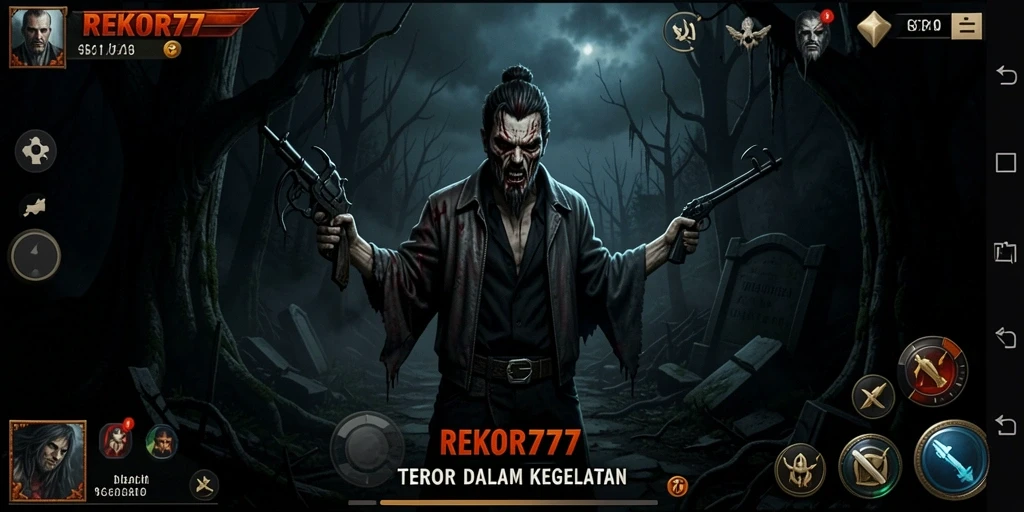 Tangkapan layar gameplay seram dari REKOR777.