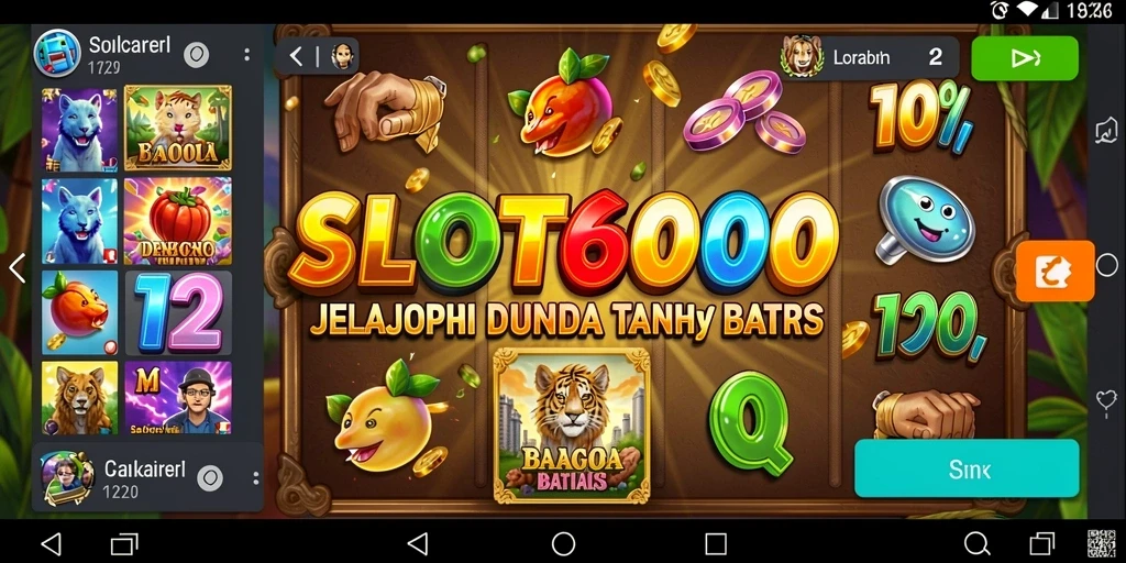 Tampilan gameplay SLOT6000 yang menampilkan dunia luas untuk dijelajahi.