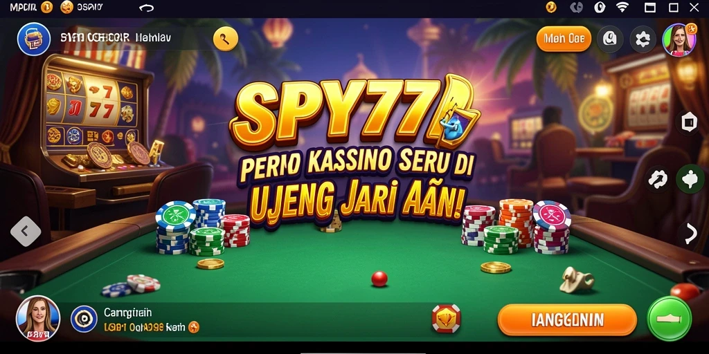 Tampilan screenshot SPY77 yang menggambarkan keseruan permainan Kasino.
