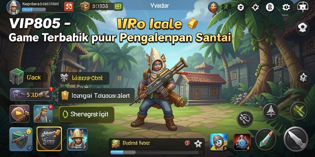 Tangkapan layar utama <strong>VIP805</strong> menunjukkan gameplay santai dan menarik.
